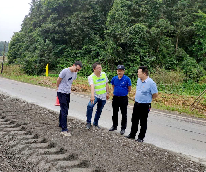 業(yè)主單位領(lǐng)導一行蒞臨株洲縣S333大修工程項目進行技術(shù)交流